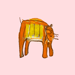 Children's illustration of a tiger