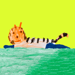 Children's illustration of a tiger