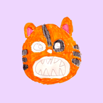 Children's illustration of a tiger
