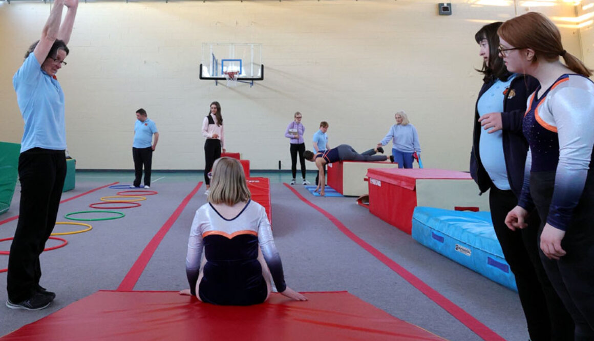 Coaching session in the gym