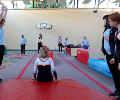 Coaching session in the gym